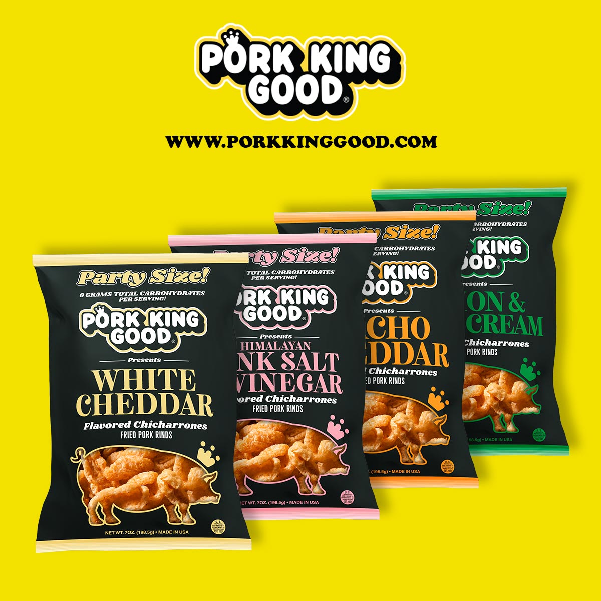 Pork King Good Expands Product Line with 7 Oz. Party Size Pork Rinds