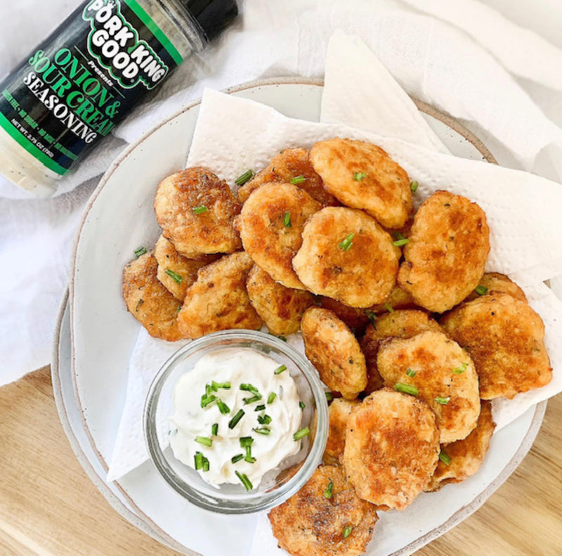 Loaded Onion and Sour Cream Fauxtater Dippers (@Ketobydesign)