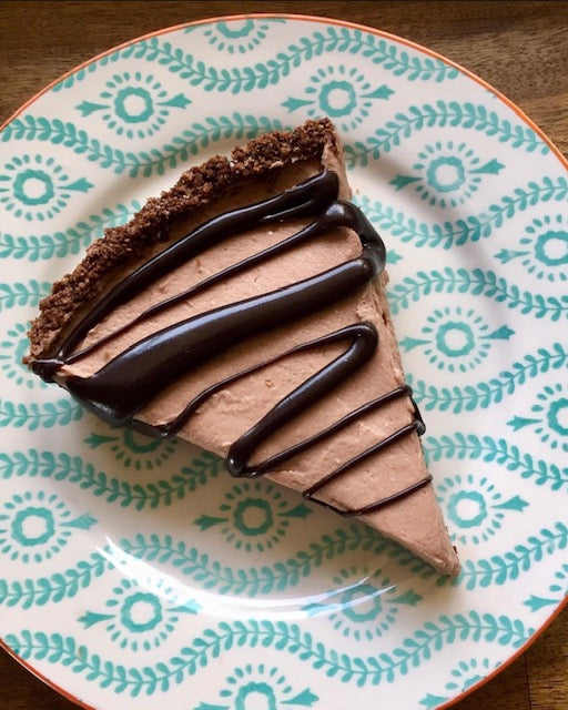 Pretty Piggie Chocolate Mousse Pie ( @on_westhoff_ranch )