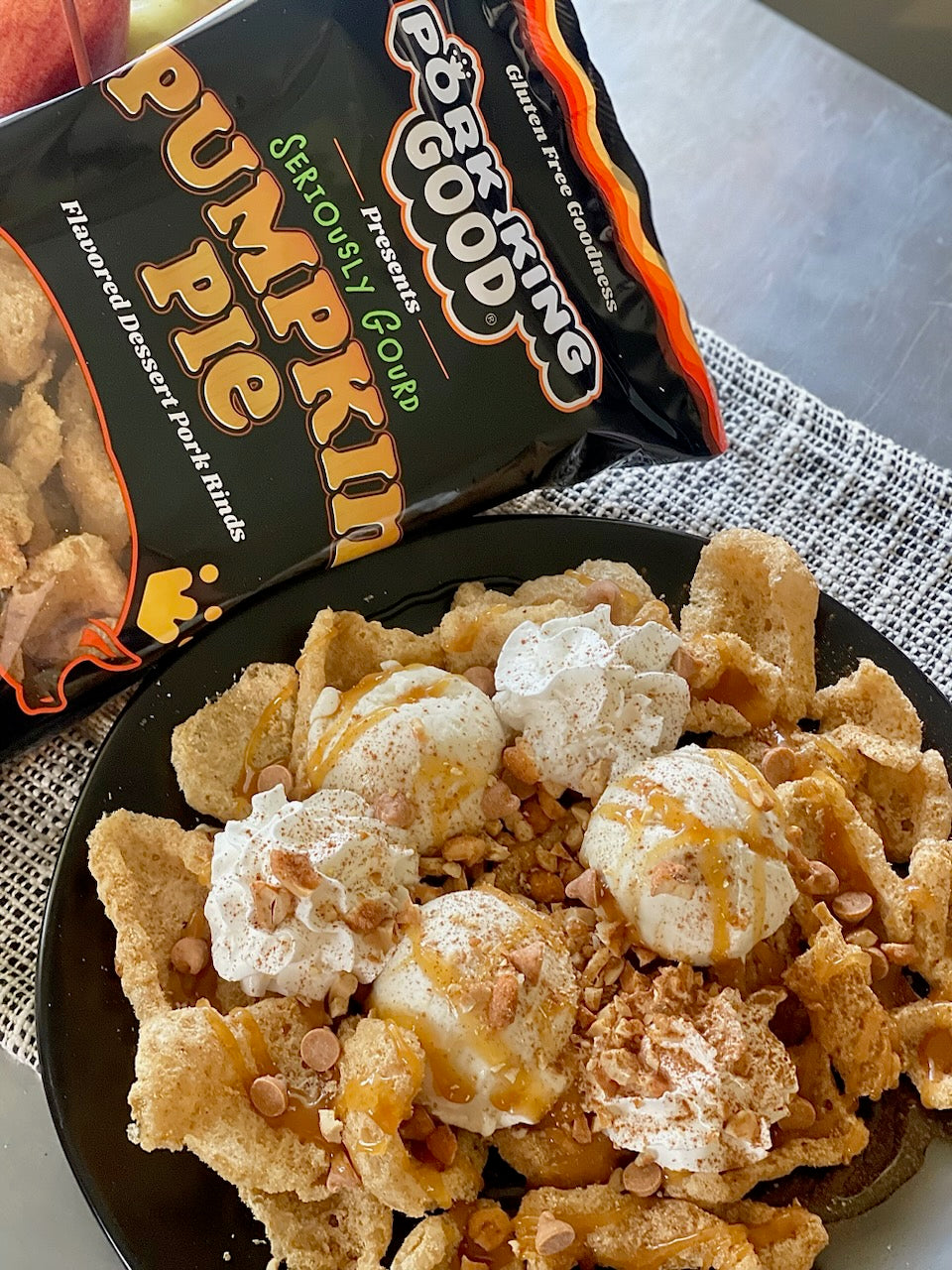 Pork King Good Pumpkin Pie Pork Rinds 3 oz - Single Bag