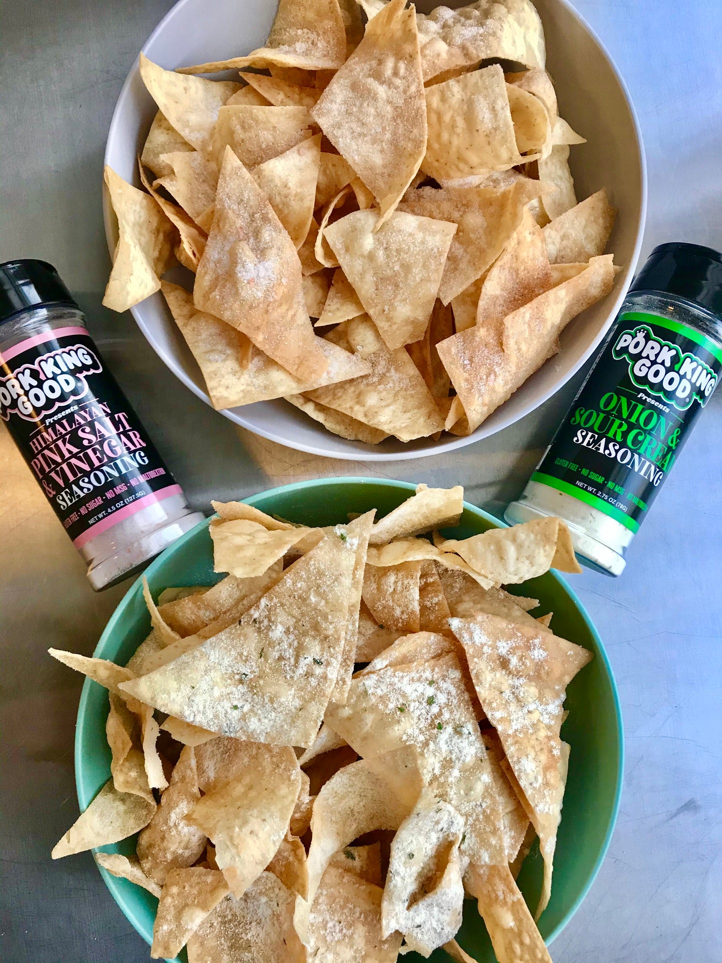 Pucker Up Pals Pack - 2 Pack Variety of Dill Pickle and Himalayan Pink Salt & Vinegar Seasoning