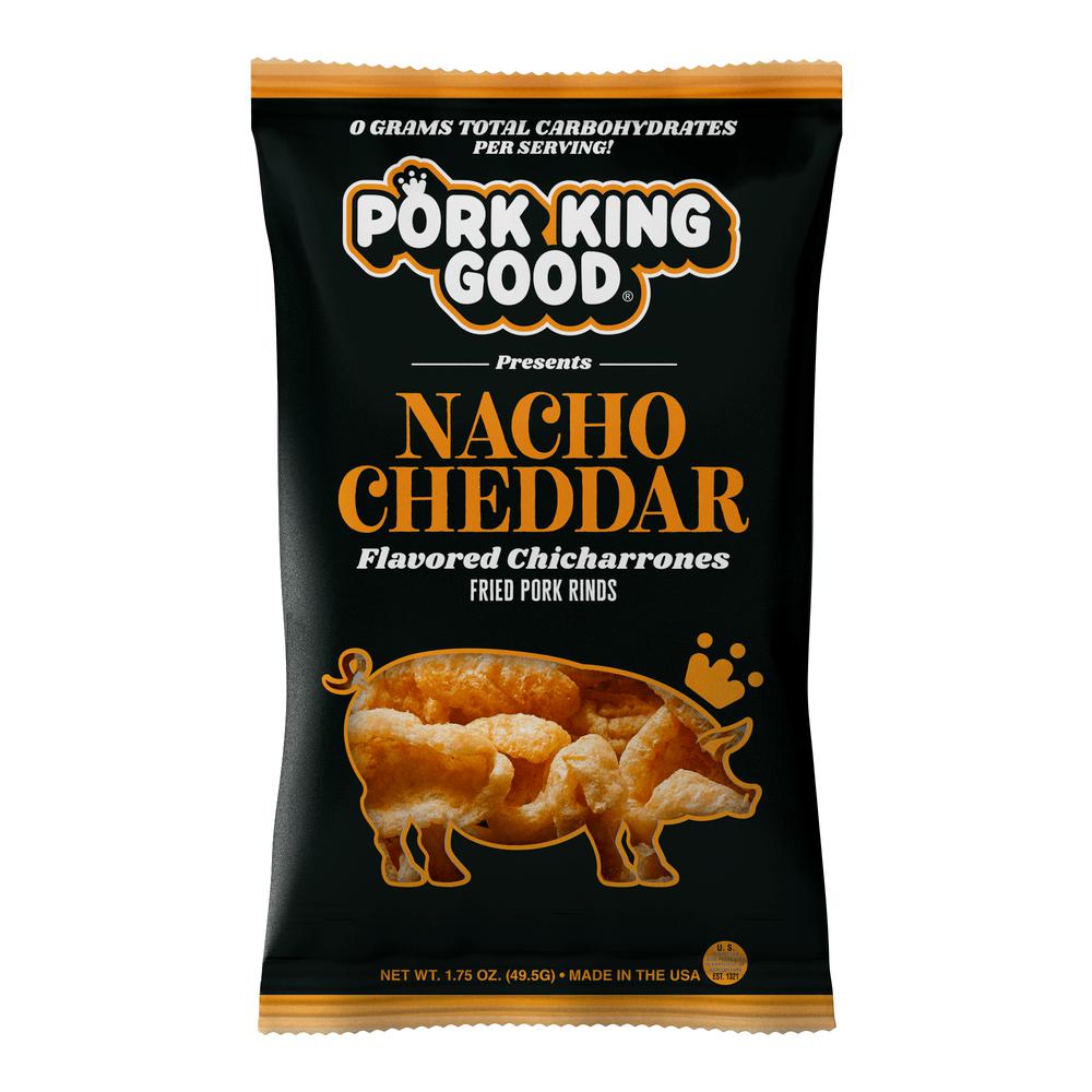 Pork King Good Nacho Cheddar Pork Rinds - 1.75 oz