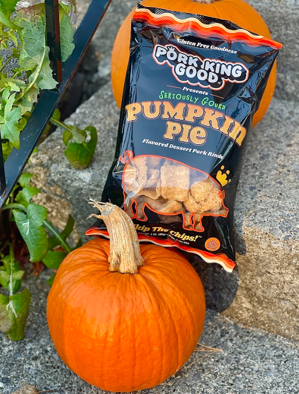 Pork King Good Pumpkin Pie Pork Rinds - 3 oz (Seasonal Flavor - Limited Supply)