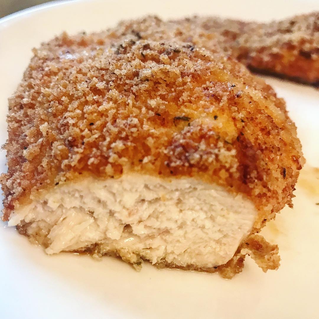 Air Fryer Low Carb (Keto) Pork Rind Crumb Fried Chicken by Megan O'brien