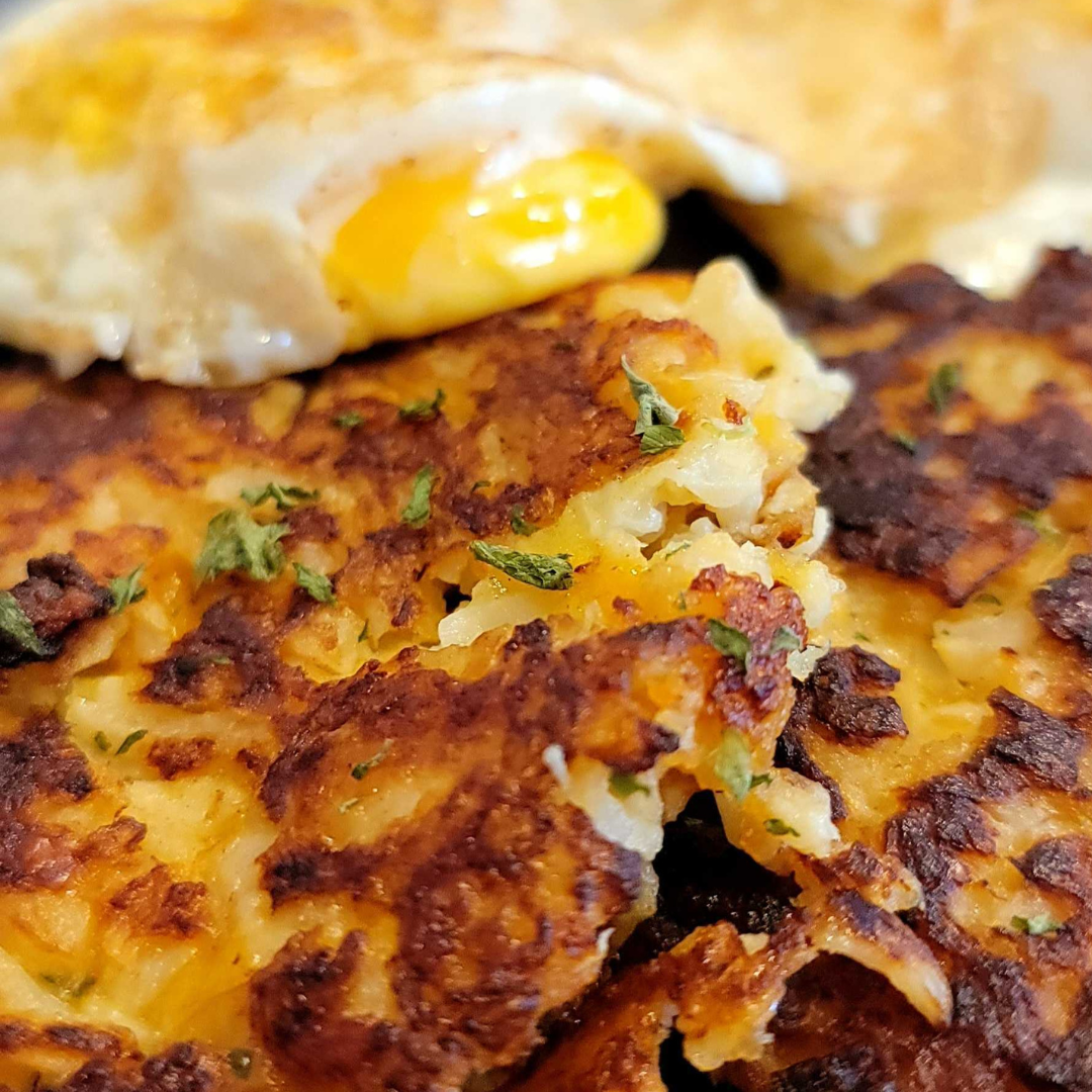 Pork King Good Low Carb "Fauxtato" Pancakes!