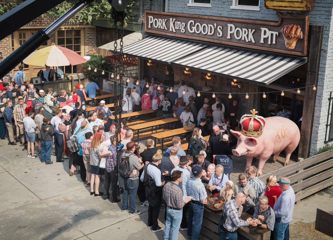 Grand Opening Of The Pork King Good Pork Pit