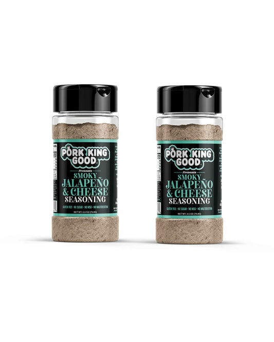 2 Pack Pork King Good Smoky Jalapeño & Cheese Seasoning