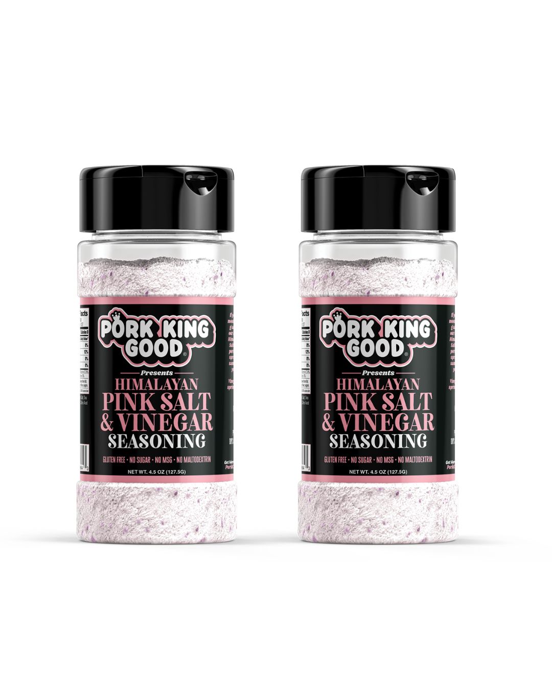 2 Pack Pork King Good Himalayan Pink Salt & Vinegar Seasoning