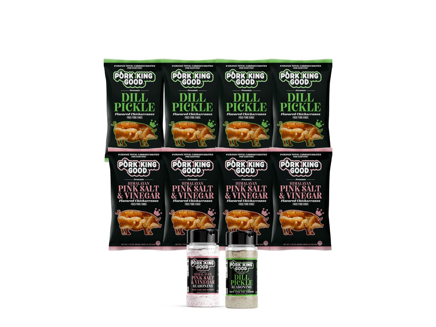 The Pucker Up Pork Rind + Seasoning  Pack