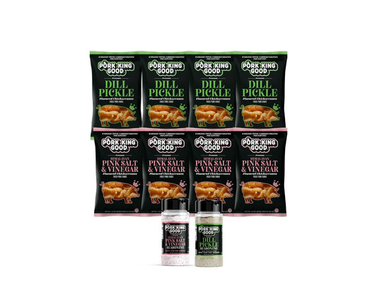 The Pucker Up Pork Rind + Seasoning  Pack