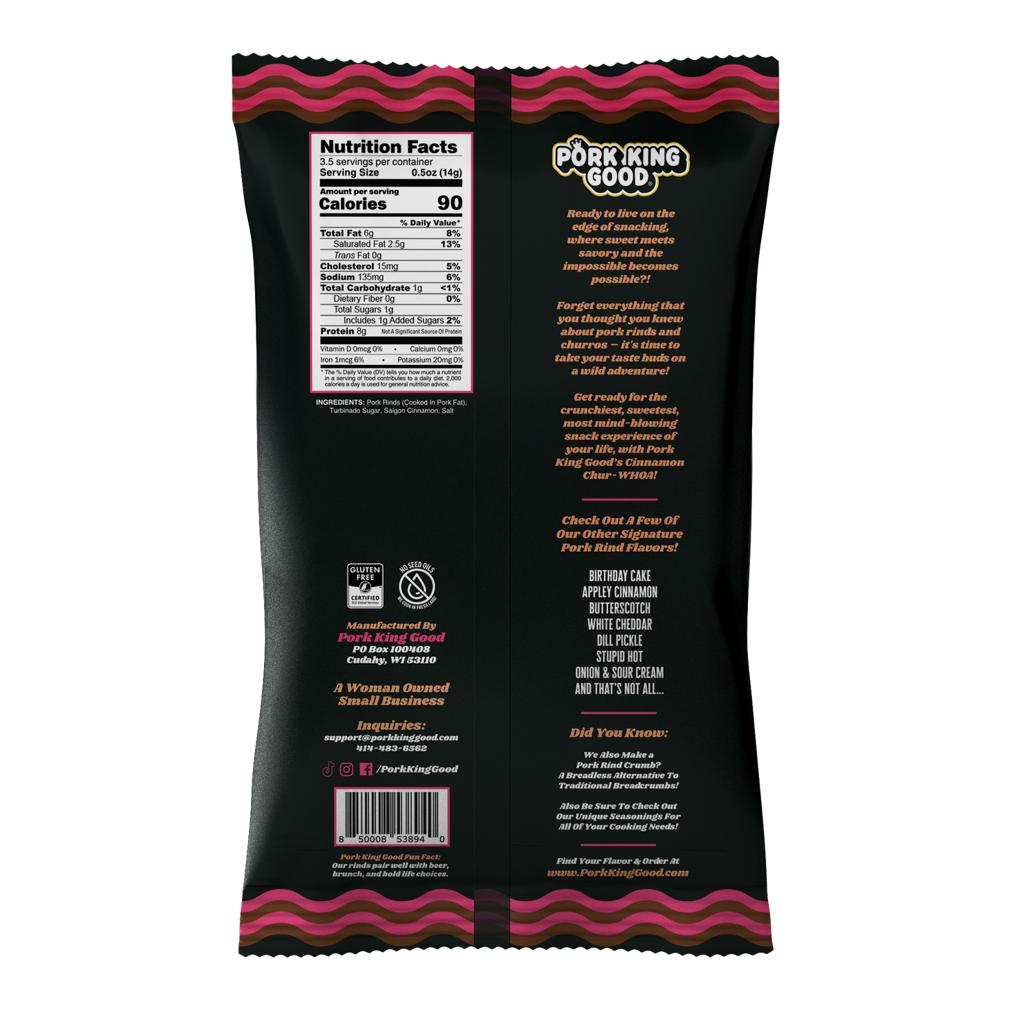 The Pig Pen Variety Pack of 1.75 oz Pork Rinds (10 Bags!)