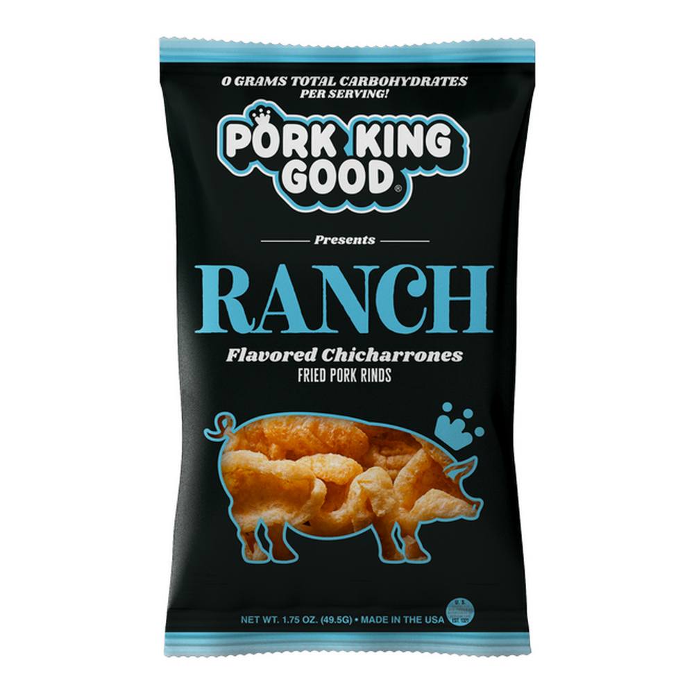 Pork King Good Ranch Pork Rinds 1.75 oz - Single Bag