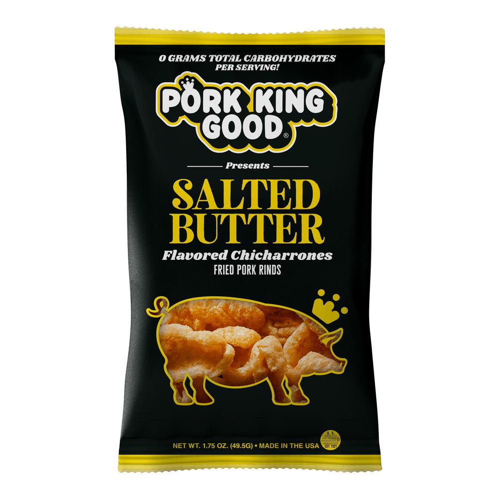 Pork King Good Salted Butter Pork Rinds - Pork King Good