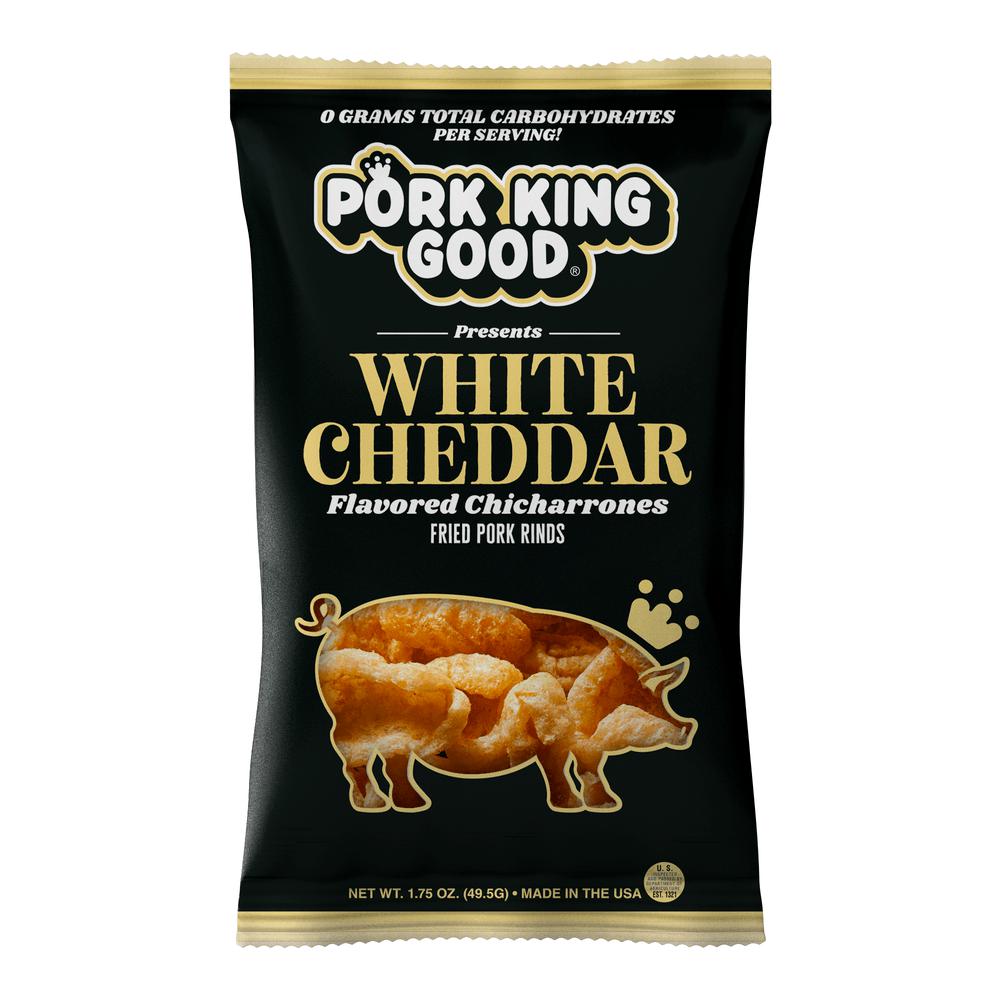 Pork King Good White Cheddar Pork Rinds - Pork King Good