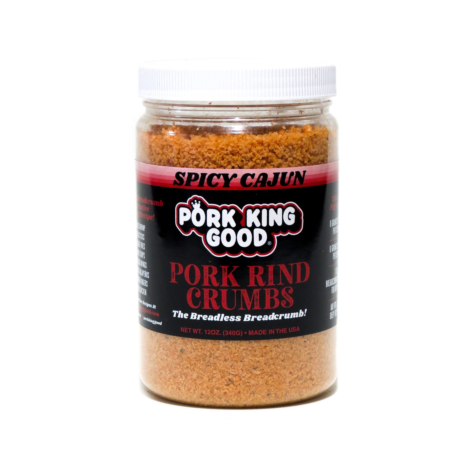 Pork King Good Pork Rind Crumbs Spicy Cajun Flavor - Pork King Good