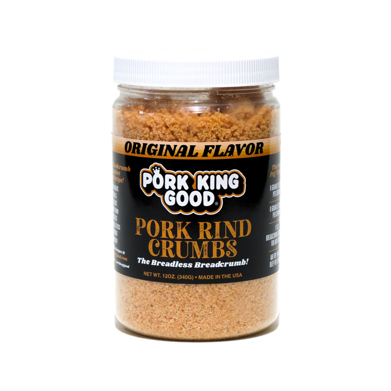 Pork King Good Pork Rind Crumbs - Original Flavor - Pork King Good