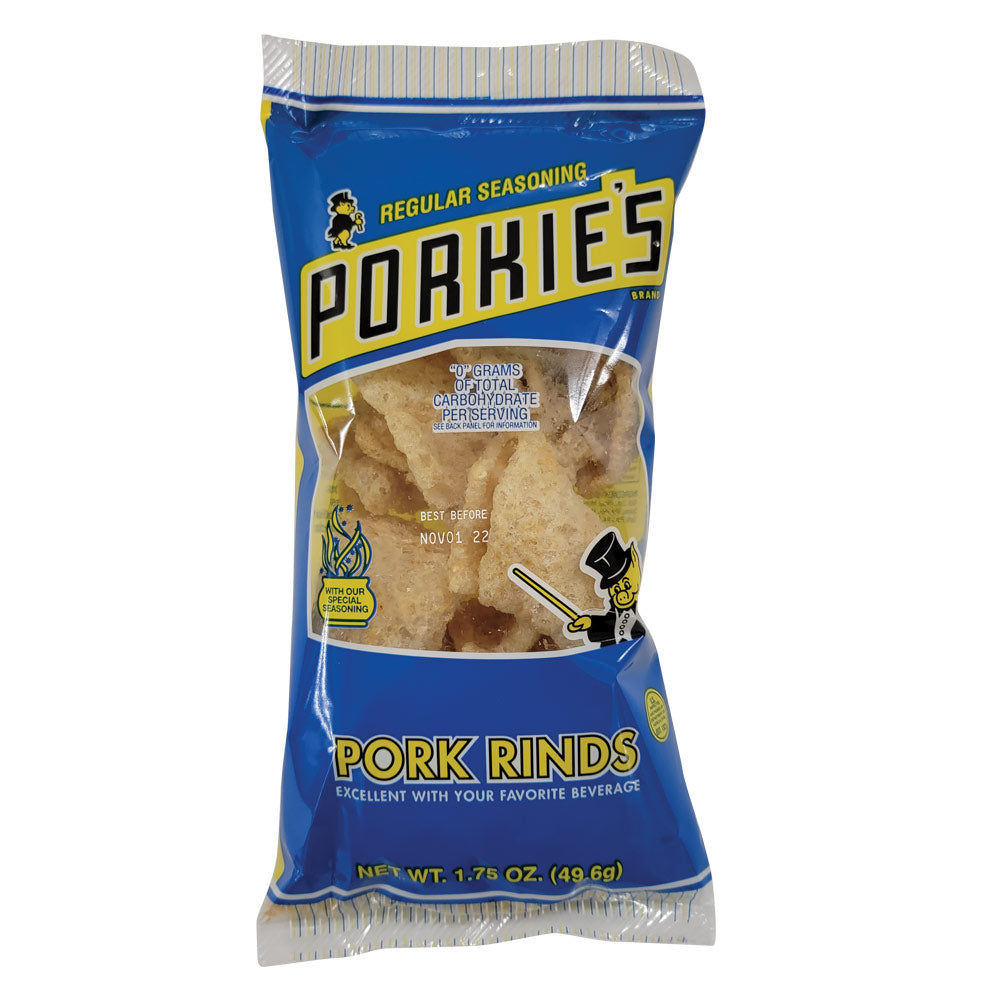 Porkie's Regular Flavored Pork Rinds -  1.75oz